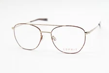 NEW ESPRIT ET33406 COLOR-545 HAVANA GOLD AUTHENTIC EYEGLASSES 52-17