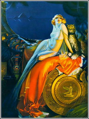 Vintage 1920s Art Deco Cleopatra  Poster - 24x36  by Ralph Armstrong