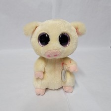 Ty Beanie Boo Pigglesy Pig Plush Toy Sparkly Eyes 6 Inch