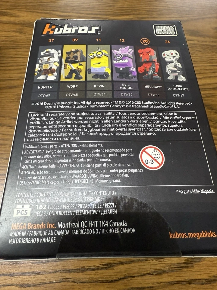 Mega Bloks Kubros Hellboy 172 PC. Building Figure Kit DTW66 Bricks New Sealed - Image 4 of 4