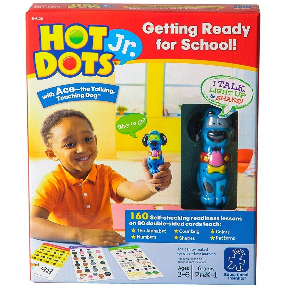 Learning Resources 6106 Hot Dots Jr. Getting Ready For School Set - - Image 2 of 4