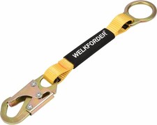 18-Inch D-Ring Extender Fall Protection with Snap Hook Connector and "O" 18" 