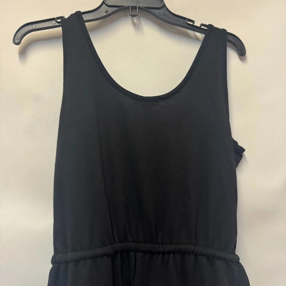 Style & Co Womens S Deep Black Button Top Jogger Leg Jumpsuit NWT AK46 Foto 4 de 4