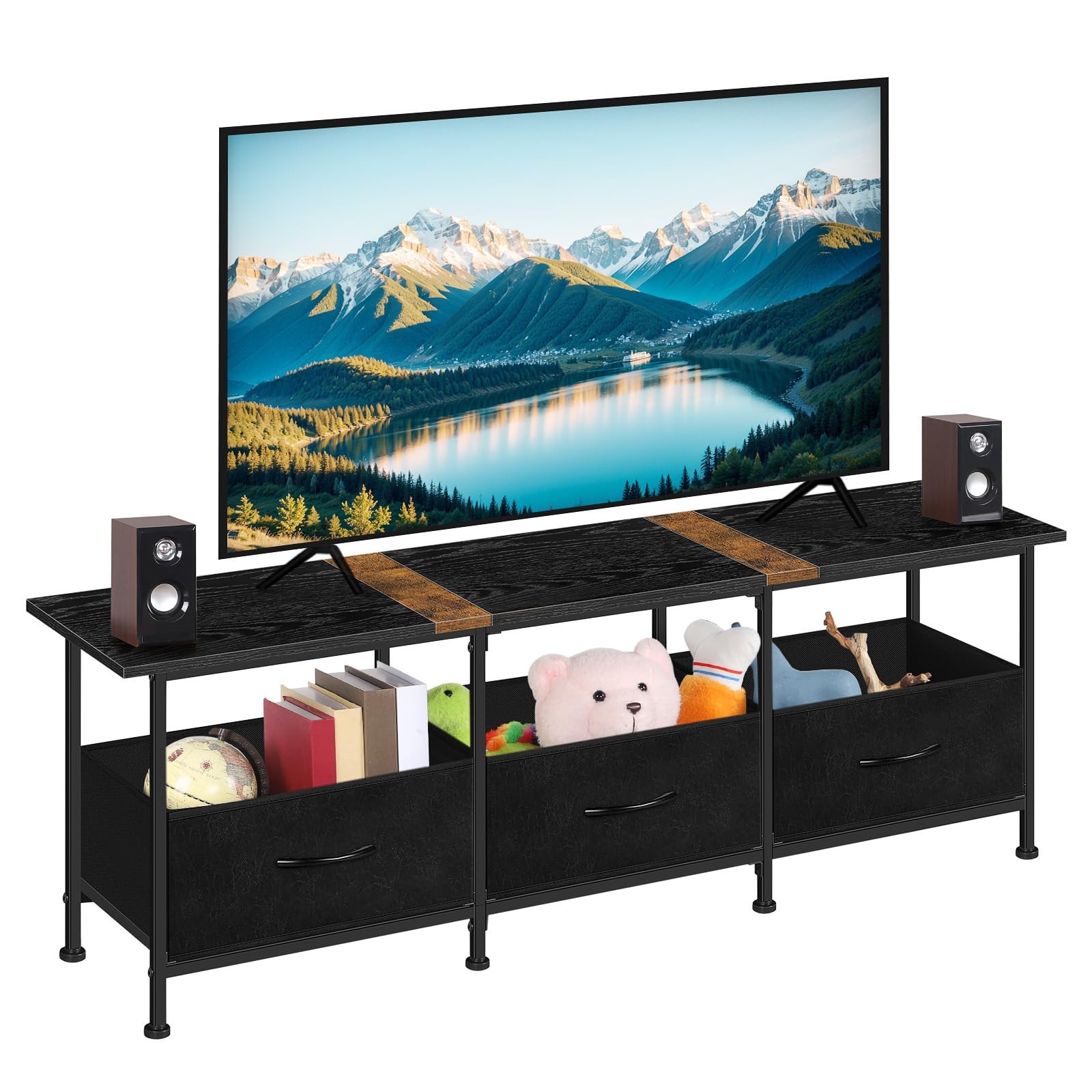 For Living Room Entertainment Center With Storage Tv Consoles ...