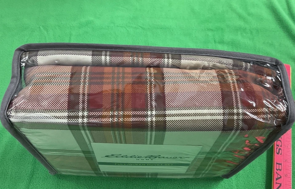 Eddie Bauer Edgewood Plaid Duvet Set - Multi Red (Full/Queen) - Image 2 of 4
