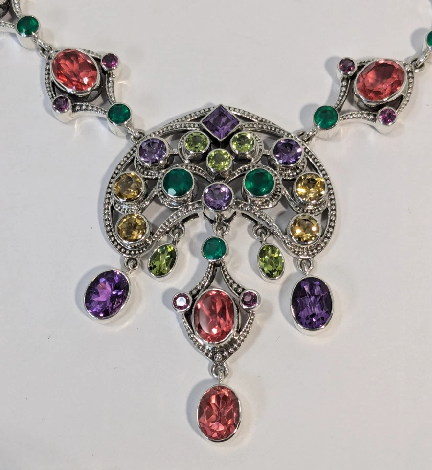 ** (SET,NOS) Nicky Butler Limited Edition Raj 925 Silver Multigemstone Set - Image 4 of 4