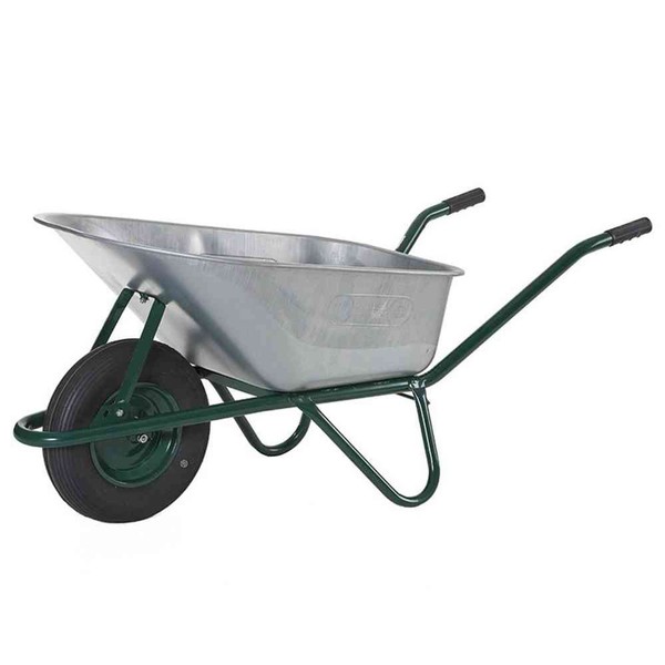 Profi-Baukarre 100L GroßMuldenkarre Schubkarre Karren Bauschubkarre Gartenkarre-image