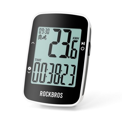 ROCKBROS Fahrradcomputer Kabellos GPS Fahrrad Tacho 2,3'' mit 18h LED Display DHL