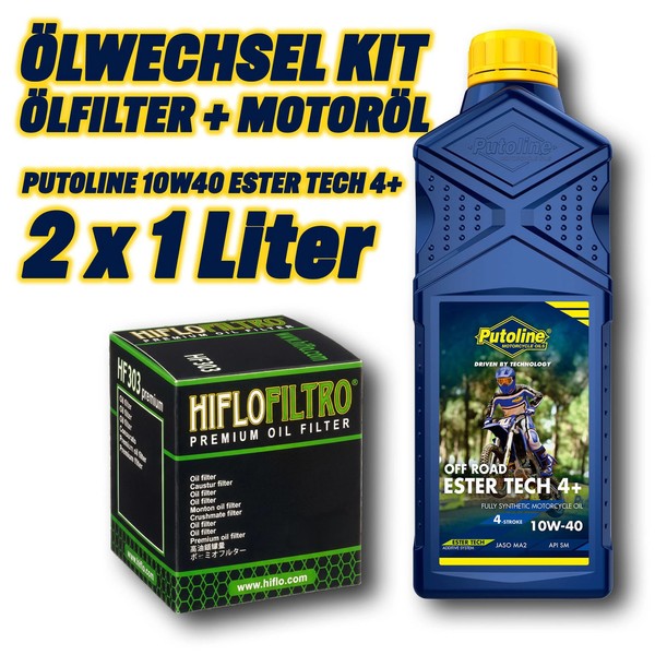 ÖLfilter MotoröL Kit 2L 10W40 Ester (FüR: Kawasaki KX 250 X 4T KX252C 23-24 )-image
