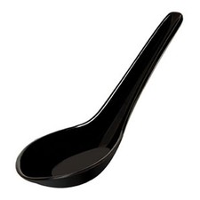 GET Enterprises M6030BK Black Elegance .65 oz Soup Spoon
