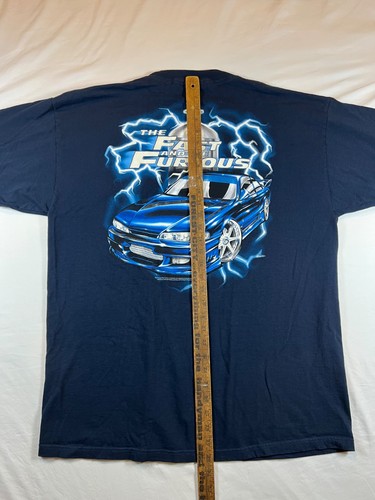 The Fast and the Furious Mens XL Black Shirt Mad Engine Vintage Y2K Skyline GTR - Picture 17 of 23