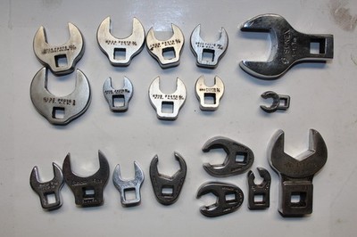 Snap-On MAC Proto Sunnex Bonney Crowfoot Wrench Lot SAE Metric Flare Nut 18pc