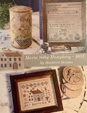 Maria Selby Humphrey 1831 by Blackbird Designs cross stitch pattern