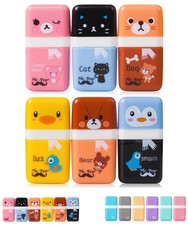 Mr. Pen- Eraser with Cover 6 Count Pack of 1 , A. 6 Different Cute Designs