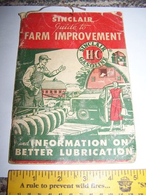 Vintage Sinclair Oil Advertising Guide To Farm Improvement Book 1950