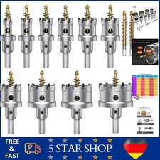 Lochsäge Hartmetall Bohrer Set 16-54mm TCT Titanbeschichtet Multimaterial