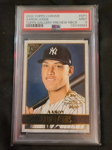 New ListingAaron Judge 2020 Topps Chrome Gallery Preview NBCD PSA 9 NY Yankees