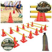 SteckhüRdenset 6Er Agility HüRden 12 Kegel 6 Stangen HöHe 32Cm FüR Kinder Hunde