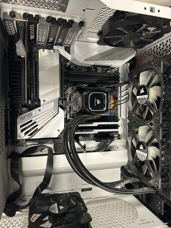 ASUS TRX40 TOWER AMD Threadripper 3960X, 32GB DDR4, 2TB NVMe, Win11, GT710 #95 - Image 3 of 4