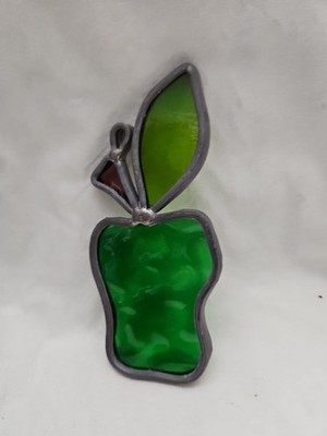 Suncatcher Stained Glass Green Bell Pepper Cottage Core Country Core