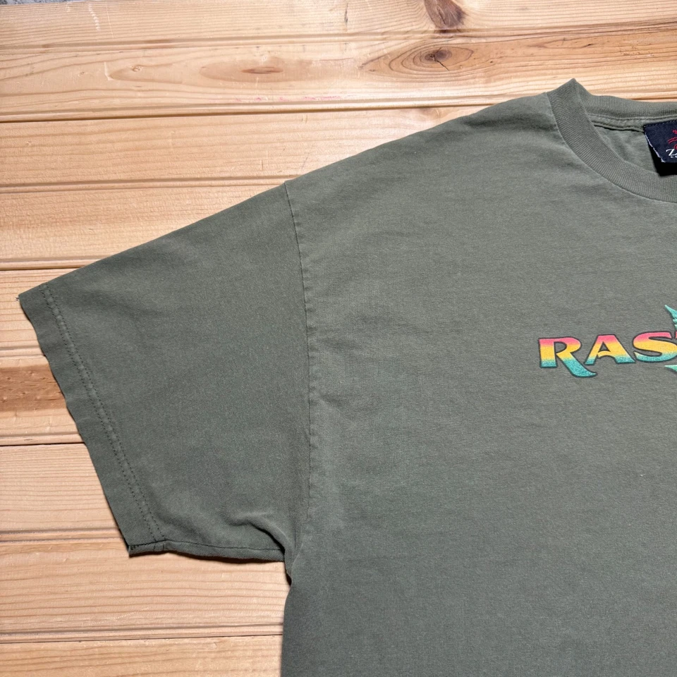 Vintage 2003 Zion Rastafari Rasta Marijuana Leaf Weed Graphic T-Shirt Men's - 2X - Image 3 of 4