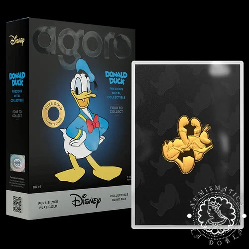 2026 - Blind Box - 1/2 Oz Silver - Disney - Donald Duck - GOLD