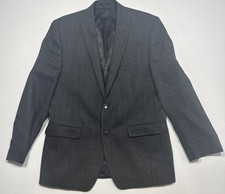 Calvin Klein 40R Charcoal Black Sport Coat Blazer w/ Measurements