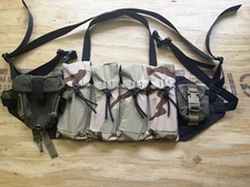 3 Color Desert Black Hawk Down Retro Chicom Chestrig Recce Rig