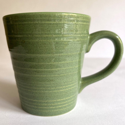 NESCAFE Official Pick Me Up Kaffeebecher Grün Vintage Steingut Limited Edition