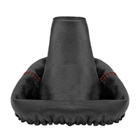 Schaltsack Schaltmanschette FüR VW Golf 4 IV Bora Naht Rot 100% Leder GTI Look
