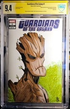 Guardianes de la Galaxia 1 boceto de Groot en blanco Michael Sobo Soboleski CBCS 9.4 no CGC