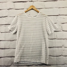 ZYIA ACTIVE Top Womens XL Athletic Short Sleeve Pullover White Mesh