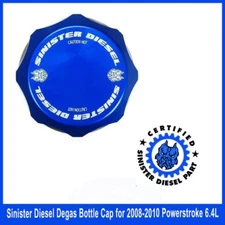Sinister Diesel Degas Bottle Cap for 2008-2010 Powerstroke 6.4L