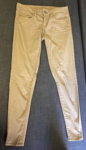 khaki jeggings