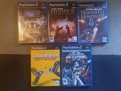 Lot Star Wars Jeux PlayStation 2 Ps2 Pal Complet - Photo 1/3