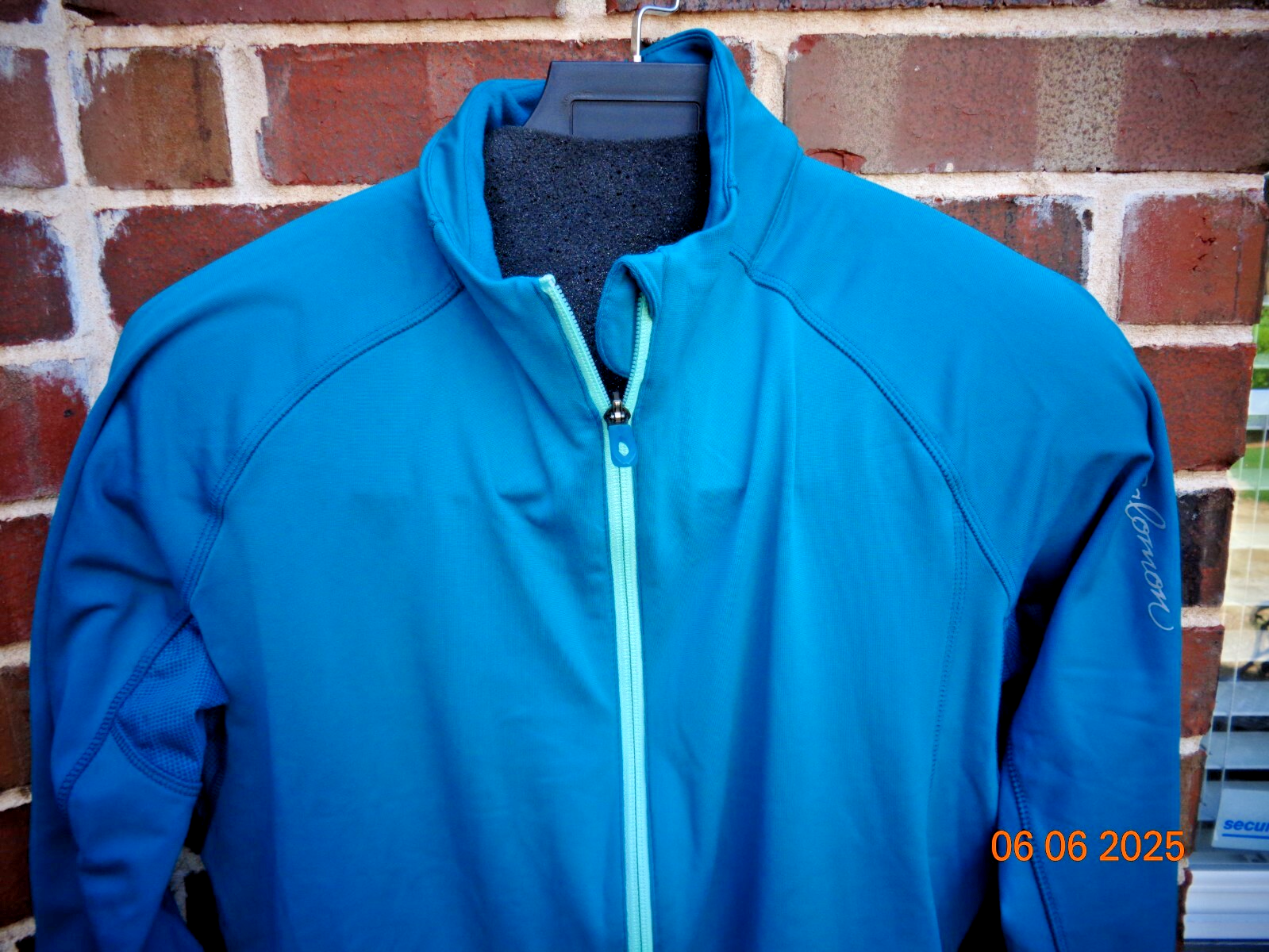Giacca da corsa Salomon donna ActiTherm blu azzurro full zip XL