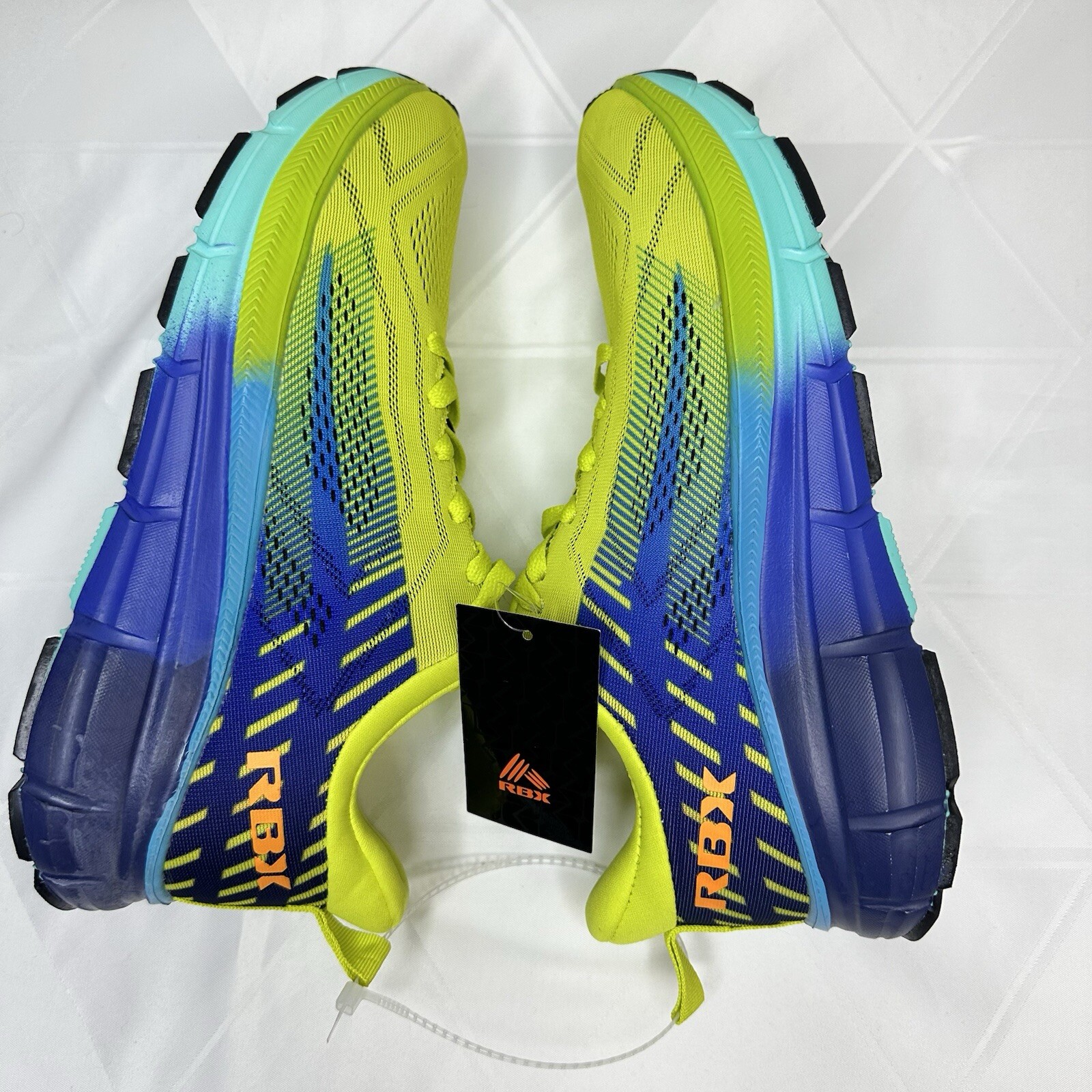 RBX Athletic Men’s Sneakers Running Breathable Mesh Multicolored Shoes Sz 10 New