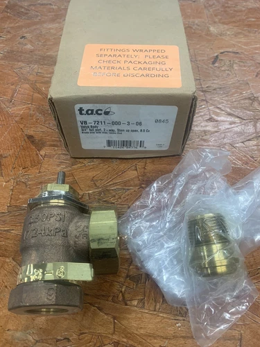 VB-7211-000-3-06 Valve Body. 3/4" Full Port 2-Way. 8.5 CV. NOS