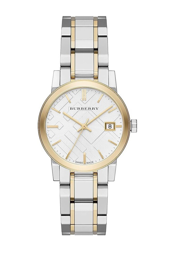 NEW BURBERRY WOMENS WATCH STAINLESS STEEL SILVER STRAP WITH SILVER DIAL BU9115 - Image 2