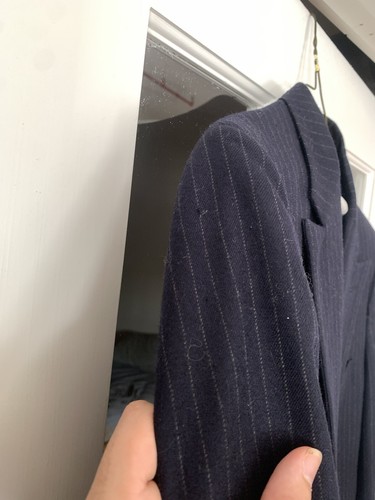 VTG Brooks Brothers Brooksgate Navy Pinstriped Double-breasted 2PC Suit - Picture 6 of 7
