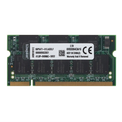 New Kingston 2GB 2X 1GB DDR-333MHZ PC2700 200PIN CL2.5 SO-DIMM RAM Laptop(Memory - Picture 4 of 4