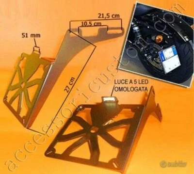 PORTATARGA PORTA TARGA LATERALE HARLEY DAVIDSON SPORTSTER 883 1200 SPORTY H-D