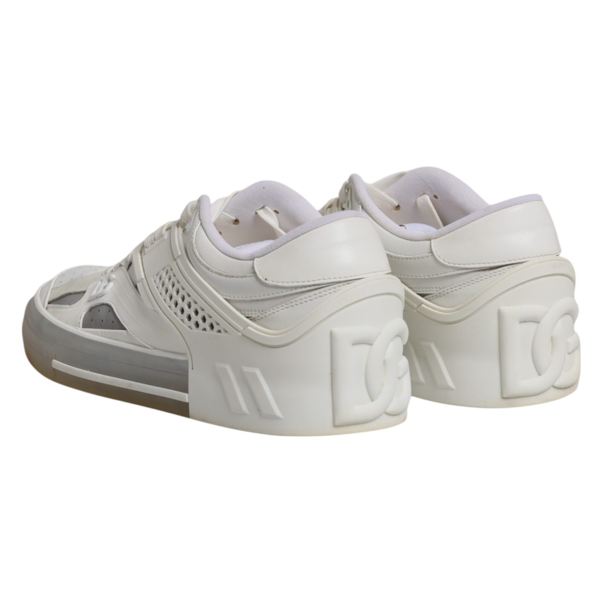 Dolce&Gabbana Custom 2.Zero DGロゴ ホワイト スニーカー DOLCE & GABBANA Shoes White DG Logo CUSTOM 2.Zero Sneakers