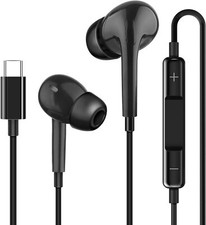 In-Ear Earphones Headphone USB-C Earbuds for iPhone 15 16 models /Galaxy S25 S24
