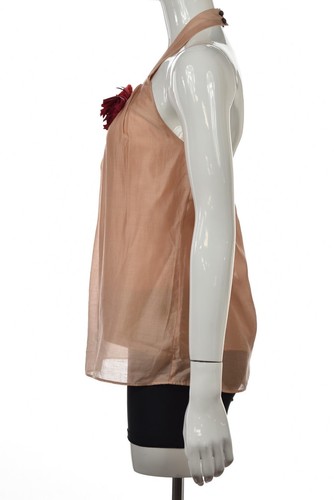 NEW Ann Taylor Womens Top Size 10 Petite Pink Halter Shirt Blouse NWT - Picture 3 of 5