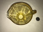 PRETTY VINTAGE GOLD YELLOW DEPRESSION GLASS CREAMER CREAM PITCHER Flower Design — photo 5