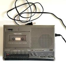 VINTAGE RADIO SHACK REALISTIC Voice Actuated Cassette Tape Recorder 80s-90s