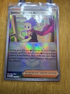 Janine's Secret Art 112/131 Pokeball Reverse Holo Prismatic Evolutions