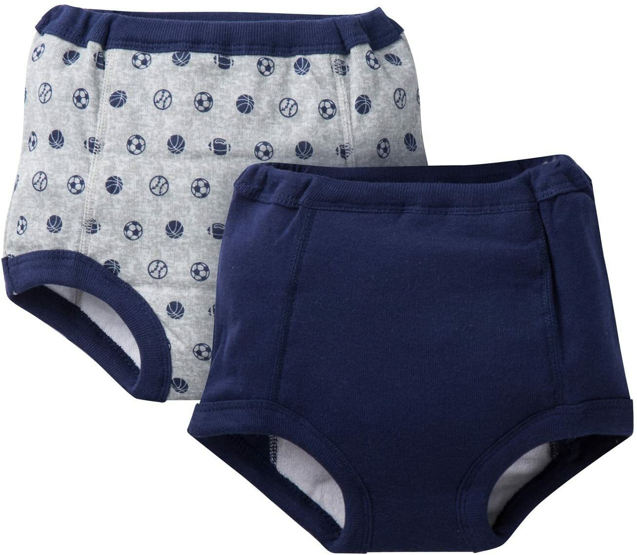 Gerber Toddler Baby Boys 3-Pack Blue Firetruck Training Pants Size 3T  (32/35lbs)