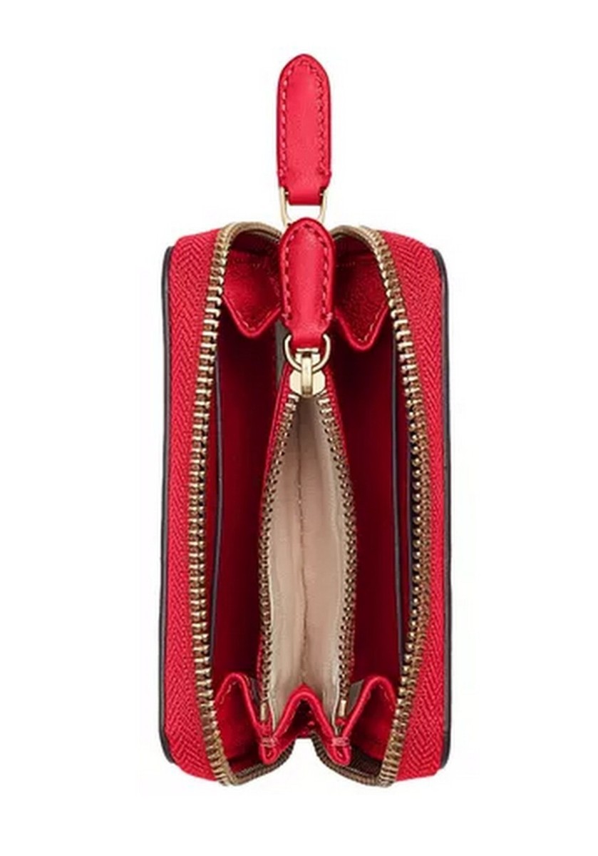 LAUREN RALPH LAUREN Women's Full-Grain Leather Small Zip